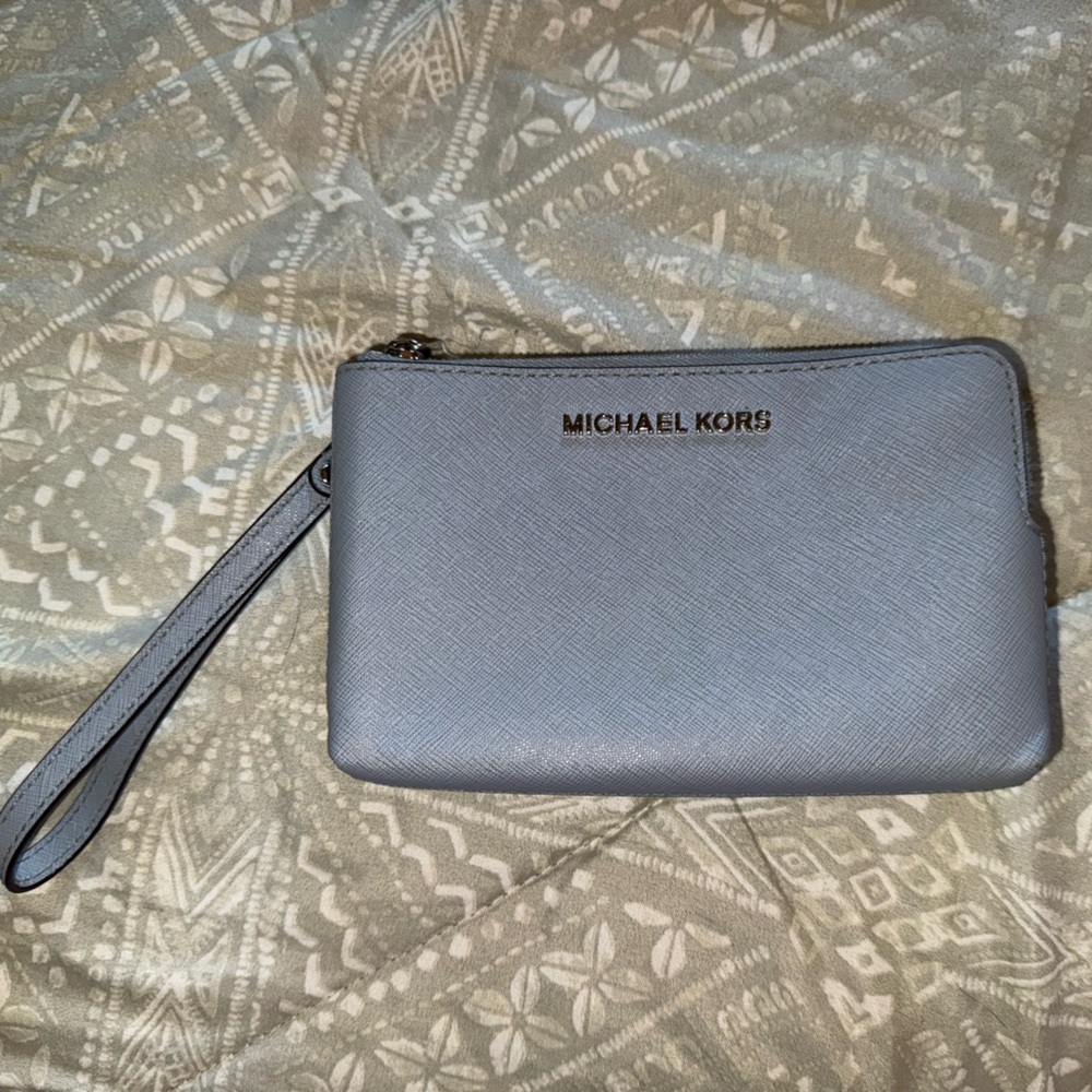 Michael Kors Blue Wristlet